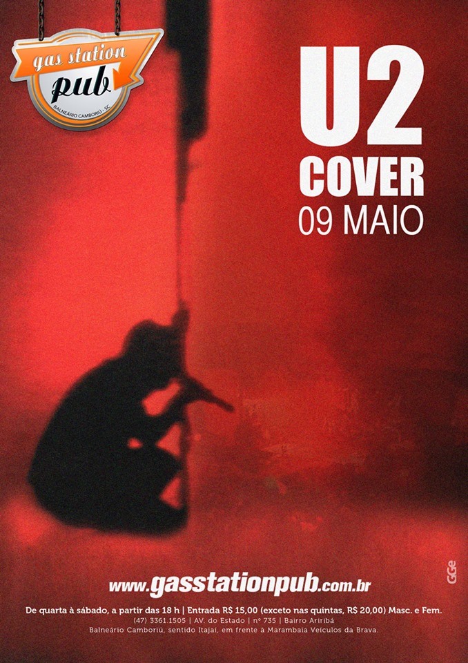 U2 cover no Gas Station nessa sexta-feira 9 de maio 2014