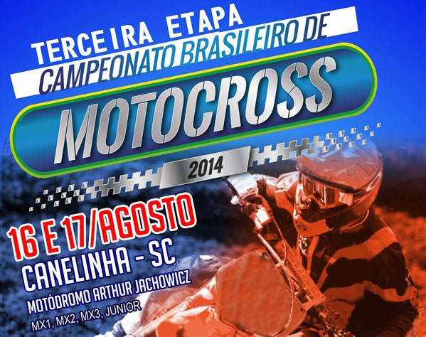Canelinha recebe Brasileiro de Motocross.