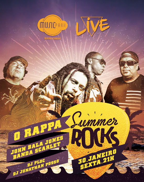 Summer Rocks Music Parck BC terá show do Rappa e um leque variado de atrações